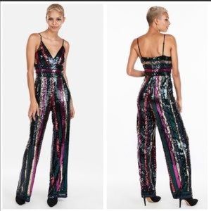 Large express sequin jumpsuit